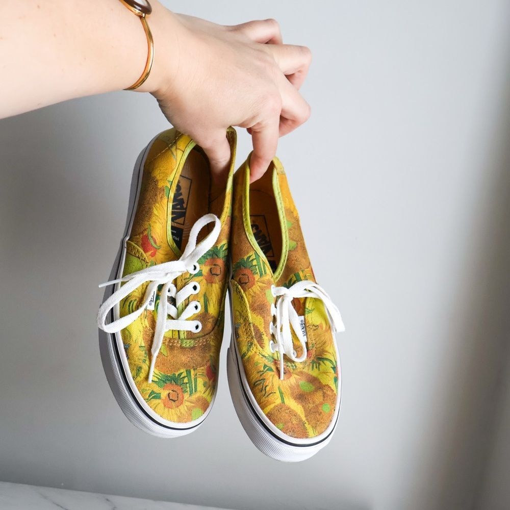 Vans Vincent Van Gogh Sunflower Sneakers 7 - Picture 8 of 11